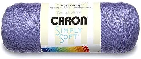 Caron H9700-9756 Simply Soft Solids Yarn, 6 oz, Lavender Blue