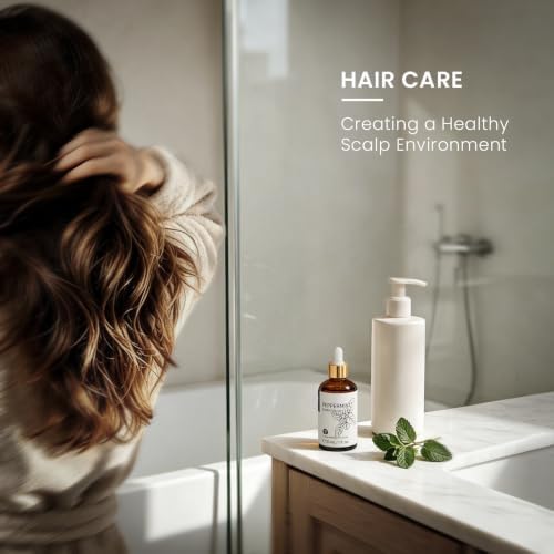 HIQILI Peppermint Essential Oil for Hair, Skin Care, Aromatherapy