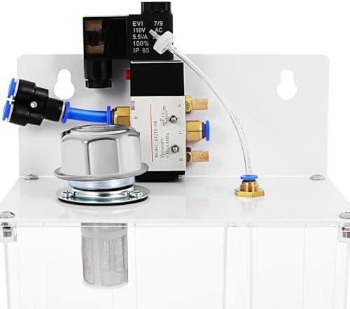 110V IP65 Mist Coolant Lubrication Spray System, 0.15-0.8MPa Self-Priming Coolant Cooling Spray Pump Liquid Cooling Mist System Cutting Fluid Cooled Sprayer Machine for CNC Lathes Milling Machines