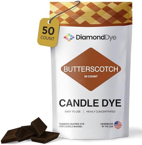 Butterscotch Candle Dye Chips, Soy & Paraffin Candle Making, 50 Pack