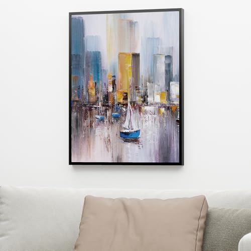 Venusmiles Canvas Frame 18x24 Frame for Canvas Painting Floating for 1" Deep, Floater for Canvas Artist Panel Oil Painting Wall Art Décor, Vertical or Horizontal Picture Wall Decor, Black