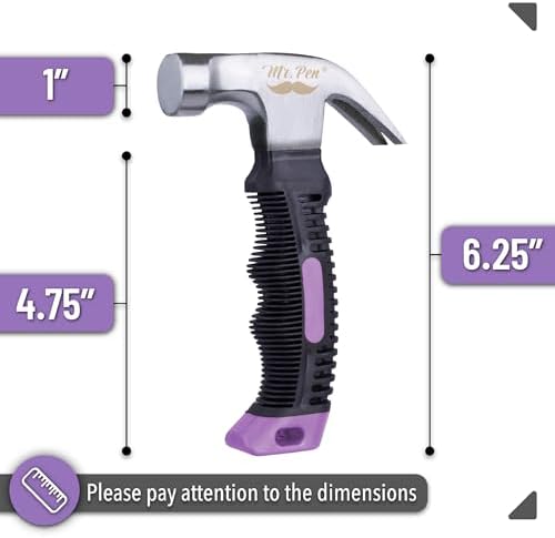 Mr. Pen- Claw Hammer, 8oz, Purple, Magnetic