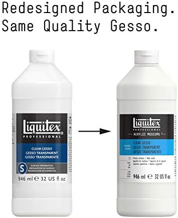 Liquitex Professional Gesso Surface Prep Medium, 946ml (32-oz), Clear