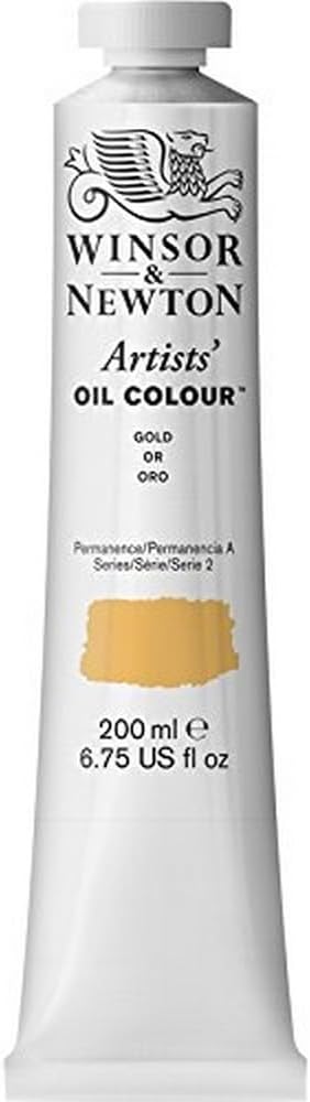 Winsor & Newton Artists' Oil Paint, 200ml Tube, Gold