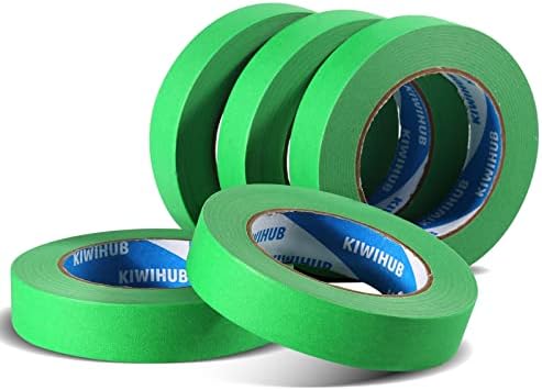 Green Painters Tape,1 inch x 60 Yards x 10 Rolls (600 Yards Total)