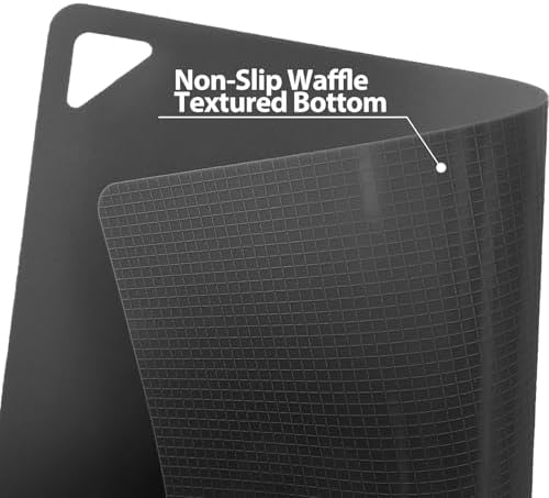 WK Flexible Plastic Cutting Boards Mats for Kitchen, Flexible Non Slip Cutting Mat, Thin Cutting Sheets, BPA Free, Dishwasher Safe, Multi Sizes