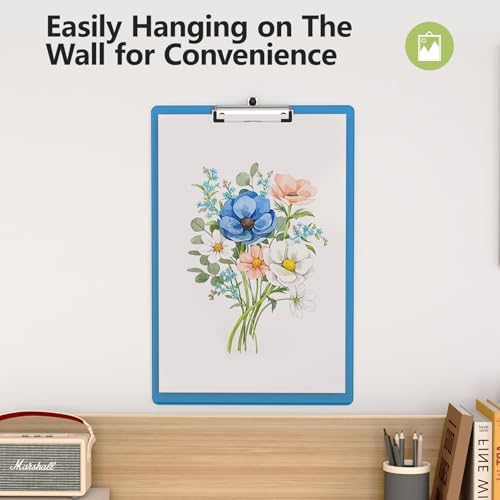Extra Large Clipboard, 11 x 17 Blue Plastic Drawing Board