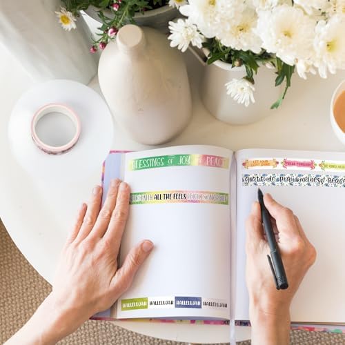 24 Rolls Christian Washi Tape Gifts for Bible Journaling, Vintage