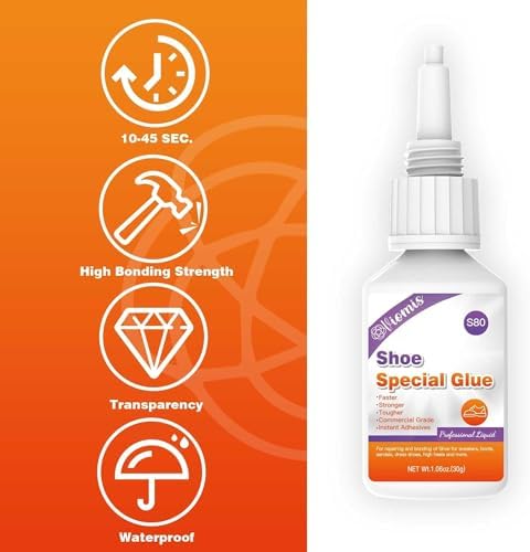 30g Shoe Glue - Professional Grade Super Shoe Fix Adhesive