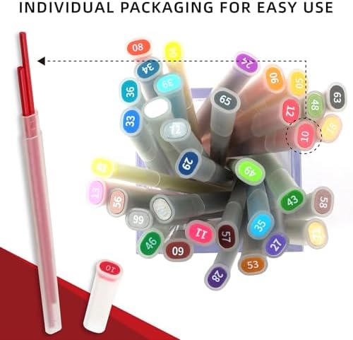 Mechanical Colored Pencils 2.6mm 36 Colors with Coded Refills (72PCS)