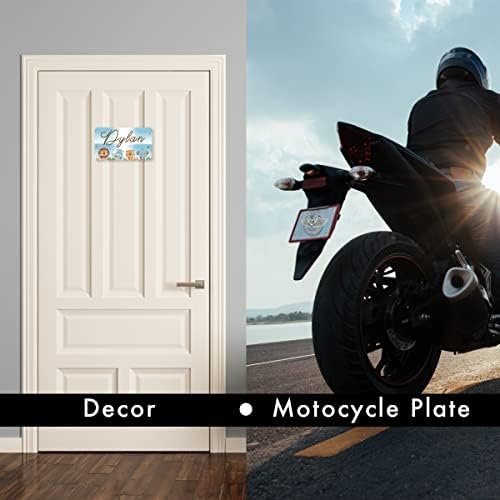 4" x 7" White Motorcycle Vanity Plate Blanks, 20-Pack