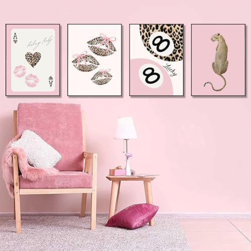 4Pack Leopard Diamond Art Kits for Adult, Diamond Painting Kit for Beginner