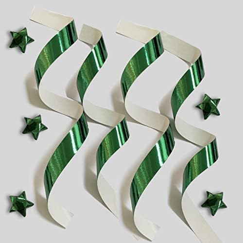 500-Strips Green Foil Paper Strips for Making Origami Stars, Lucky Stars, Puff Stars. Reflective Mirror Shiny Paper Strips, 0.5 x 11 inch. (Green Foil, 500)