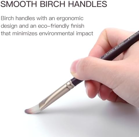 23pcs Paint Brush & Palette Knife Set with Waterproof Roll Up Case
