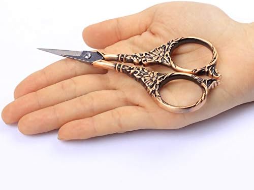 BIHRTC Vintage European Style Scissors Stainless Steel for Cross Stitch