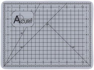 Acurit Self-Healing Cutting Mats - Self-Healing Craft Mats for Cutting, Measurements, Studios, Design, & More! - [Translucent - 9x12"]