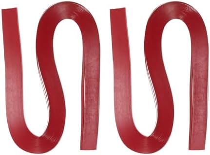 PATIKIL 240pcs Quilling Strips Paper 1/8"(3mm) 21"(54cm) Origami Paper Quilling Strip for Art DIY Hand Craft Christmas, Red