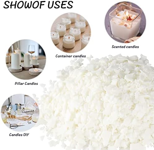Candle Making Soy Wax-2 lb Bag（32oz）-Pure Nature DIY Soy Wax Flakes
