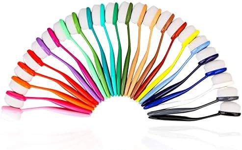 Yoseng 24 pcs Ink Blending Brushes for Card Making,0.85 Inches Brush Heads