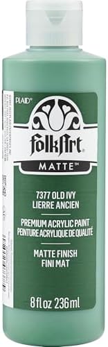 FolkArt Acrylic Craft Paint, Matte Finish, Old Ivy, 8 fl oz