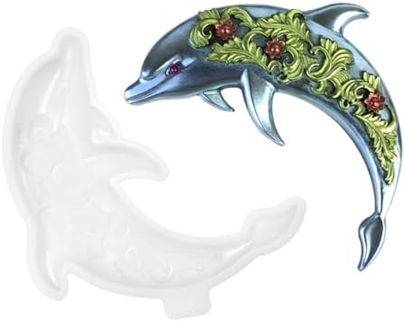3D Dolphin Silicone Mold for Epoxy/UV Resin Casting DIY Craft Art Decors