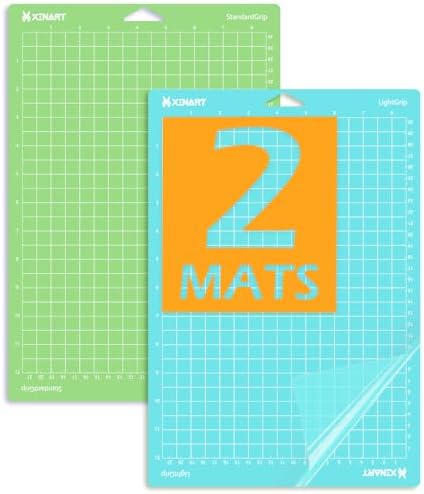 Xinart Cutting Mats for Cricut Joy Xtra (Standard, Light, 2 Mats) Variety Adhesive Cutting mats for Cricut Joy Xtra (Variety,2 Mats, 8.5”x12”)