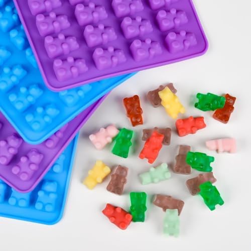 Gummy Molds Gummy Bear Mold 2 ml Silicone Candy Molds Bigger Food Grade Silicone with 2 Droppers