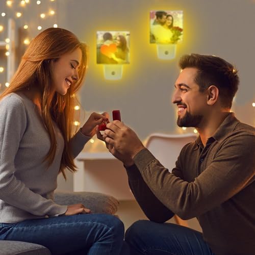 Tujoe 6 Pcs Halloween Plug into Wall Night Light Sublimation Blank, Square