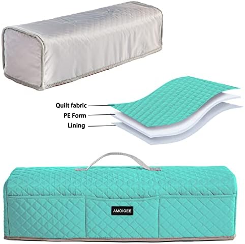AMOIGEE Padded Dust Cover for Criicut Maker 4, Maker 3, Maker, Explore 4, Explore 3, Explore Air 2, Protective Machine Cover with Handle, Storage Pockets for Craft Accessories and Suppliers