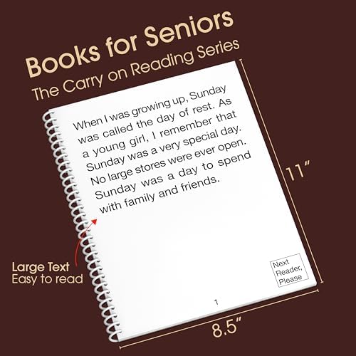 Keeping Busy Large Print Books 1 Dementia Activities for Seniors | Alzheimer Products for Elderly Patients | Funny Story Paperback Short Stories for Senior Citizens w/Memory Loss or Alzheimers