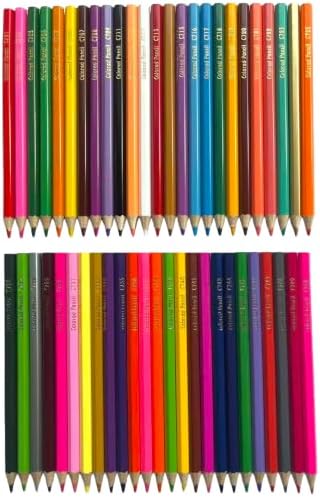 YCY 50-Color Oil-Based Colored Pencils Set Natural Wooden Pencils Art Pencils for Sketching Drawing Coloring Ideal Gift for Teens & Adult Art Lovers Ages 13+, 3.0mm, Standard Box Packaging