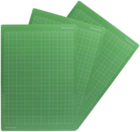 BokWin Cutting Mat, Green, 12x8.5 Inch, 3-Pack