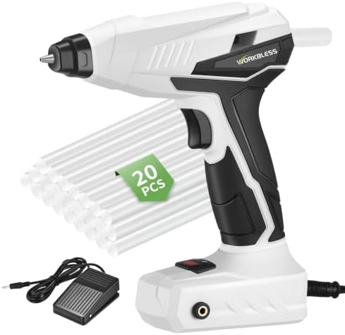 Hot Glue Gun 100W Auto Hand Free Fast Heat W/Mini Sticks Set