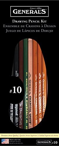 General Pencil Drawing Pencil Kit, 10 -Piece