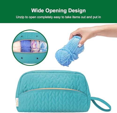 KarSyon Crochet Bag for Yarn Storage Knitting Crochet Supplies Accessories