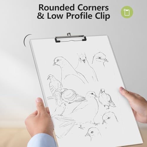 Extra Large Clipboard, 11 x 17 Clear Plastic Drawing Board