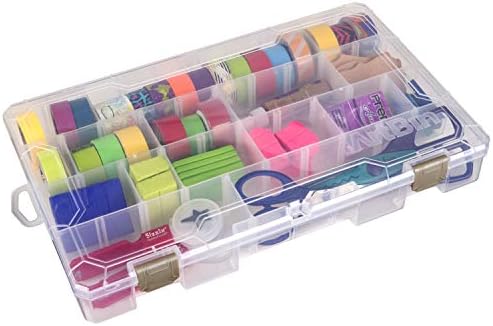 ArtBin Large Solutions Box Clear Art & Craft Organizer with Dividers - Plastic Storage Case for Convenient and Versatile Storage - Ideal for Various Craft Supplies