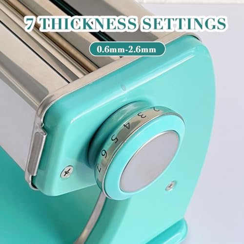 KEOKER Clay Press Machine, Polymer Clay Press Machine for Making Clay Earrings, Polymer Clay Roller Machine, 7 Thickness Stainless Steel Polymer Clay Pasta Machine, Polymer Clay Tools