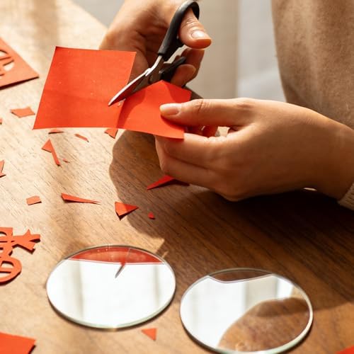 8-Pack Circular Cutting Plates for Die Cutting Machines 4 Pcs 5 Inch & 4 Pcs 3.5 Inch Polycarbonate Clear Pads for Die Cutting Machine Compatible with Sizzix, Cricut?Most Die Cutters