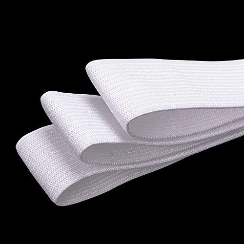 Airisoer Elastic Bands for Sewing 1 Inch x 12 Yards, White