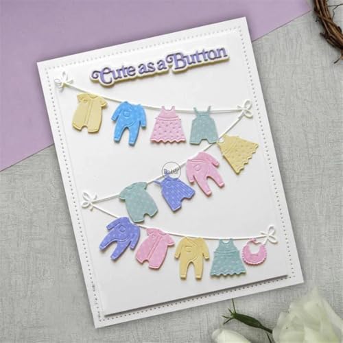 Baby Clothes Dolls Metal Cutting Dies for Card Making