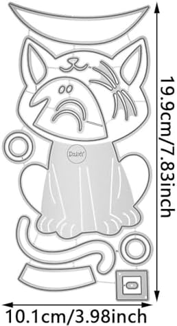 Patchwork Animal Cat Metal Cutting Dies for Card Making