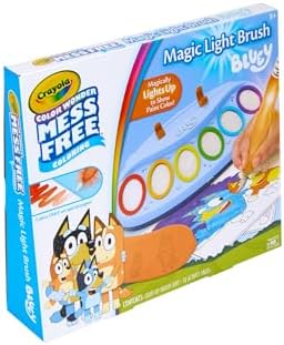 Crayola Bluey Color Wonder Magic Light Brush, Mess Free Painting Station for Kids, Gifts, Toddler Bluey Toys & Activities, Ages 3+