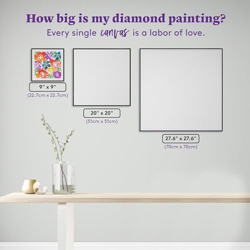 DIAMOND ART CLUB Bold Flowers Diamond Art Kits for Adults