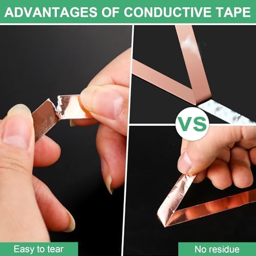 LOVIMAG Copper Tape 4 Sizes (0.2/0.24/0.3/0.4Inch) x82.5FT HVAC Foil Strips