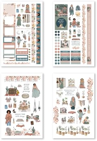 Hobonichi Compatible Seasonal Planner Sticker Book for A5 Planners & Journals – 24 Pages of Premium Hand-Drawn Seasonal & Holiday Stickers for Planning, Journaling & Scrapbooking