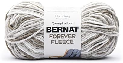 Bernat Forever Fleece Yarn, 280G, Latte (Pack of 2)