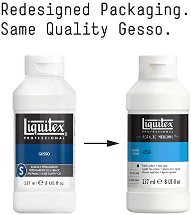 Liquitex Professional Gesso Surface Prep Medium, 237ml (8-oz), White (Pack of 2)