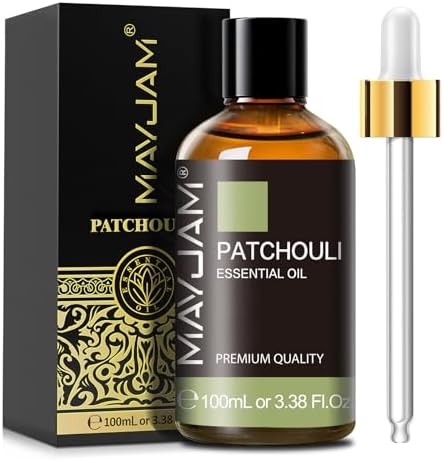 MAYJAM Patchouli Essential Oil for Diffuser Soap Candle Making, 3.38FL.OZ