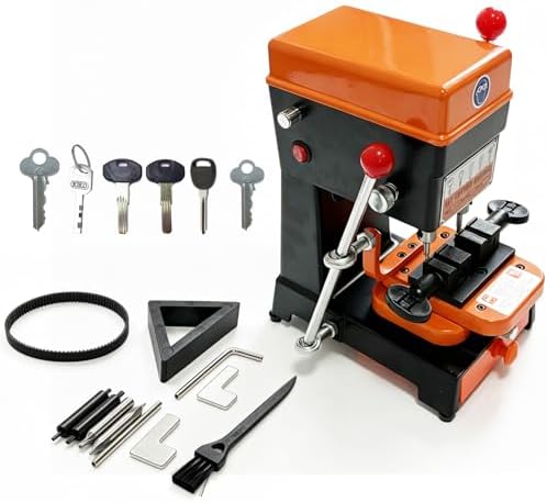 2026new B-668 Vertical Key Cutting Machine 110V220V Multifunctional Key Duplicator with Drill & Cutter, Portable Professional Key Copy Machine for Dimple, Cylindrical, Wave & Ball Keys, Locksmith Tool